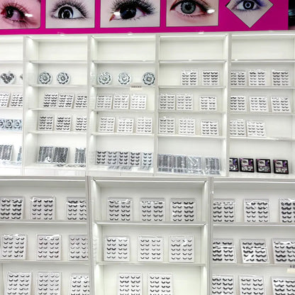 Free Samples 3D Natural False Eyelashes Most Popular Clear Band Strip Faux Mink Eyelashes Wholesale