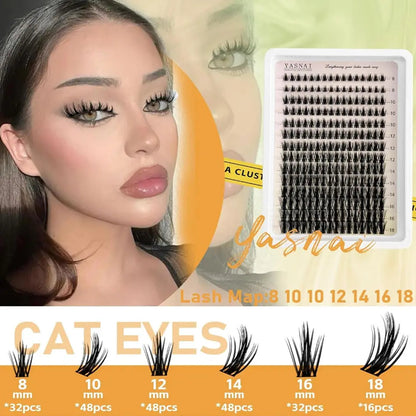 Top Quality 8-16mm Manga Lash Cluster Kit Wet Set Lash Extension Cluster Vendor Manga Lashes Clusters