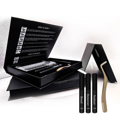Diy Segmented Eyelash Cluster Magnet Kit Dd Curl LashClusters With Glue and Seal Individual Lash Fan Lashes Extension Kit