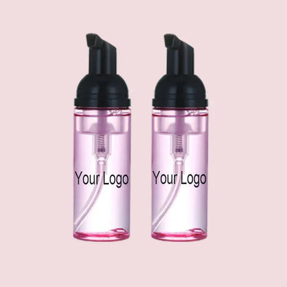 Eyelash Shampoo Foam Cleaner pink Eyelash-shampoo With Box and Brush Eyelash Shampoo Kit