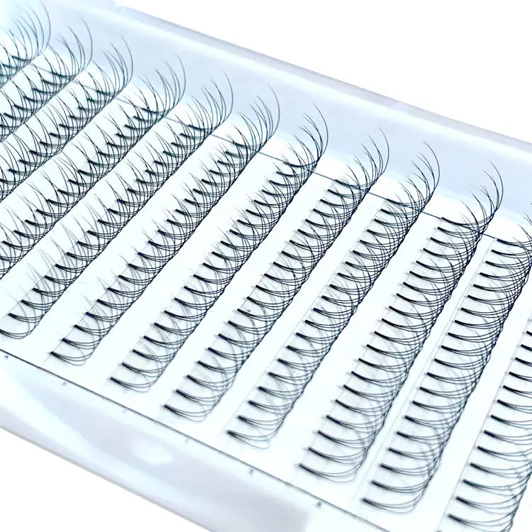 Factory Wholesale 3D Short Stem Premade Volume Fans 0.03 0.05 0.07 Wispy Premade Fans