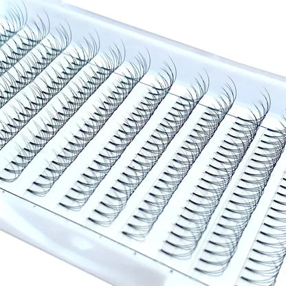 Factory Wholesale 3D Short Stem Premade Volume Fans 0.03 0.05 0.07 Wispy Premade Fans