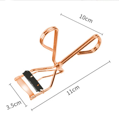 Black and Pink DIY Eyelash Extensions Tool Eye Makeup Curler with Comb and Lash Brush Lash Curler Brush Comb