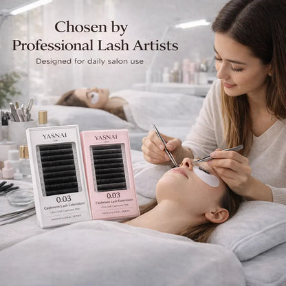 0.03 CC Synthetic Hair Lash Extensions Ultra Soft Volume Lashes Stable CC Curl Cruelty-Free Vegan Salon Use for Professional