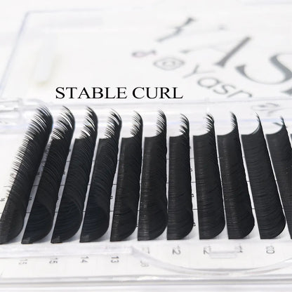 Soft Dark Individual Extension Eyelash 0.20 CC 11Mm-14Mm, Ellipse Flat Eyelash Matte 0.20 Eyelash Extensions No Logo
