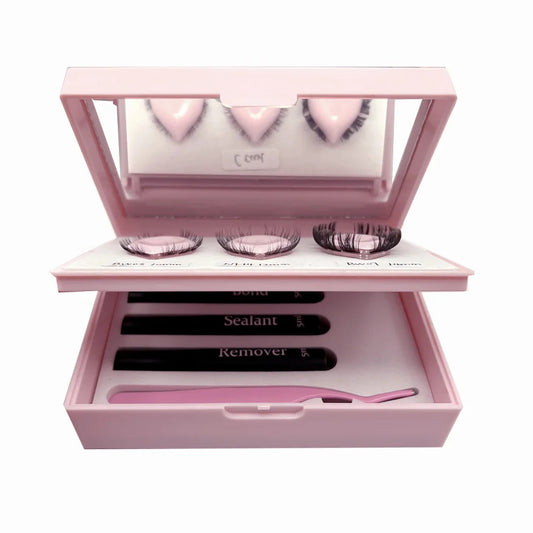 Pink Plastic DIY Lashes Kit