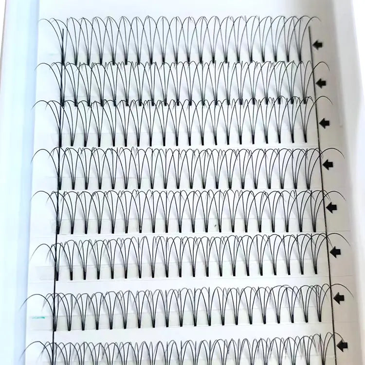 Factory Wholesale 3D Short Stem Premade Volume Fans 0.03 0.05 0.07 Wispy Premade Fans