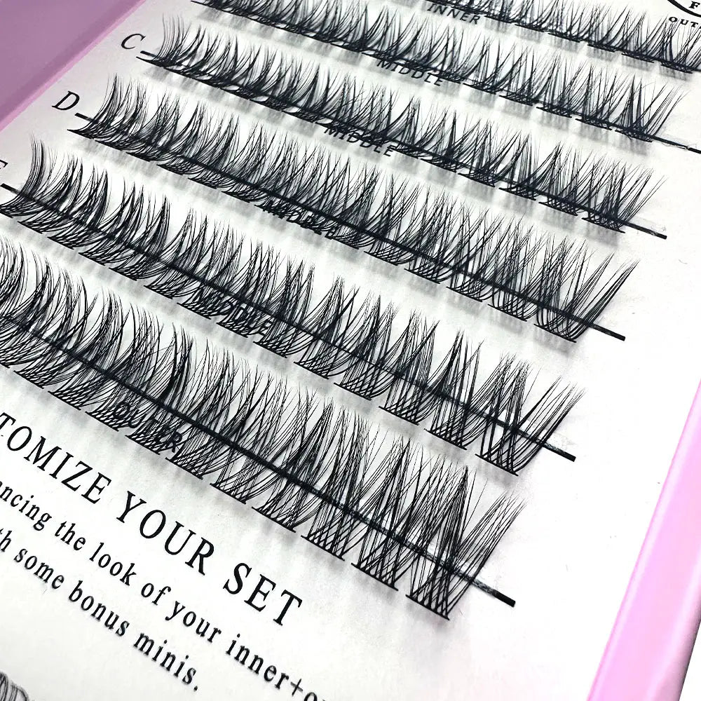 DIY Lash Extension Kit Private Label c d Curl Lash Training Kit Semi Permanent Lash Extensions Kit