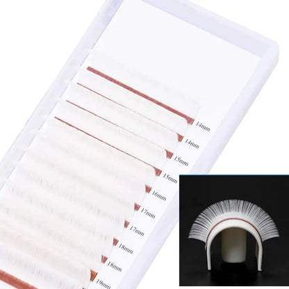 Private Label White Easy Fan Lashes Colored Blooming Volume Lash Extensions Supplier