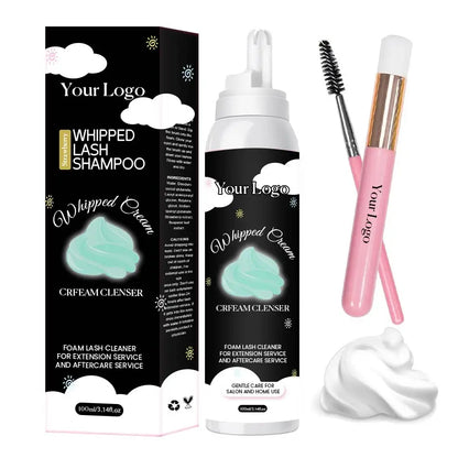 2025 Most Popular Whipped Cream Lash Cleanser Custom Logo Lash Extension Whipped Lash Shampoo