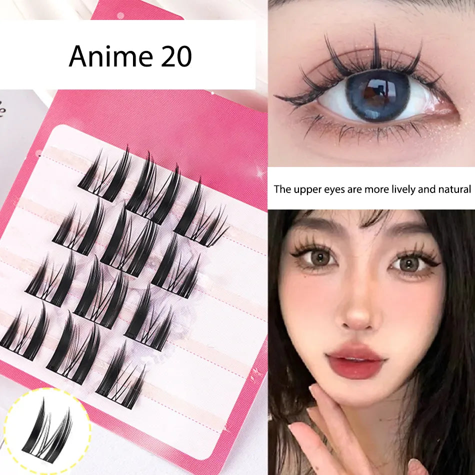 Lash Clusters Wholesale for Small Business Korean Silk Wispy Lash Clusters Bulk Lash Clusters with Spikes