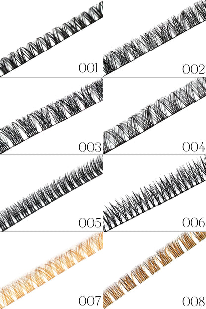 3 Rows Diy Ribbon Lashes Pink Eyelash Box at Home Cluster Lash Extensions Private Label Lash Trays Wholesale