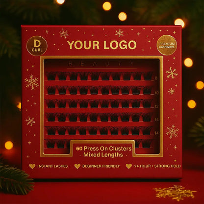 3D Fluffy Press on Lash Clusters Wholesale Pre-glued Self Adhesive Cluster Lashes Waterproof Fluffy Pre Glued Cluster Lashes