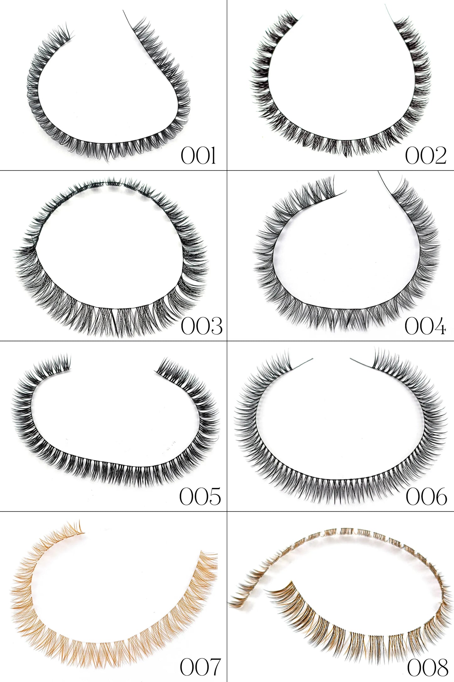Bulk Custom 3 Lines Superfine Band Ribbon Cluster Lashes DIY Segmented Ribbons Lash Clusters Private Label