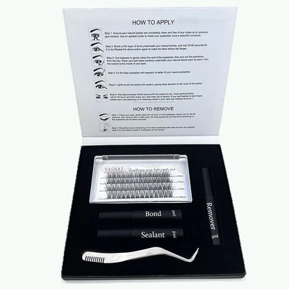 DIY Lashes Segmented Kit Diy Lash Kit Private Label Lash Clusters with Bond and Seal