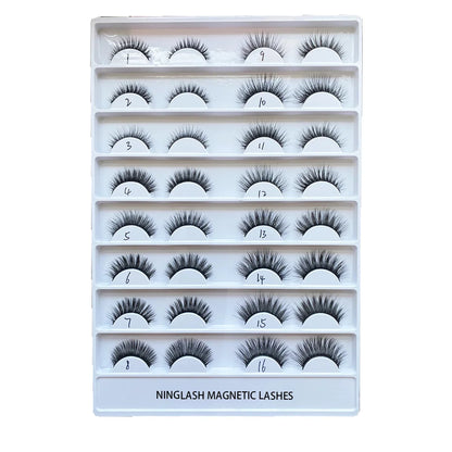 Reusable False Magnetic Eyelashes Kit