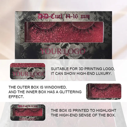 Private Label Luxury Handmade CC/ DD Eyelash Packaging Box Korea PBT Fiber 0.05MM Thickness Natural Look Spikes Wispy Thin