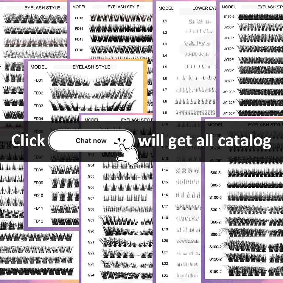 3D for Handmade Press Lash Clusters Wholesale Pre-glued Self Adhesive Cluster Lashes Waterproof Premium Cashmere 4 Rows