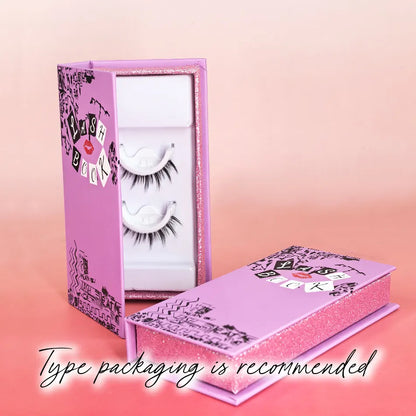High Quality False Lashes 3D Natural cat Eye Wispy Lash Supply Store Custom New Pre Glued Strip Lashe
