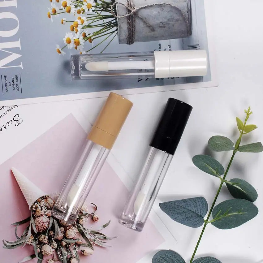 Make Your Logo Lip Gloss Wholesale Lip Gloss Custom Logo Lipgloss Tube Black Packaging
