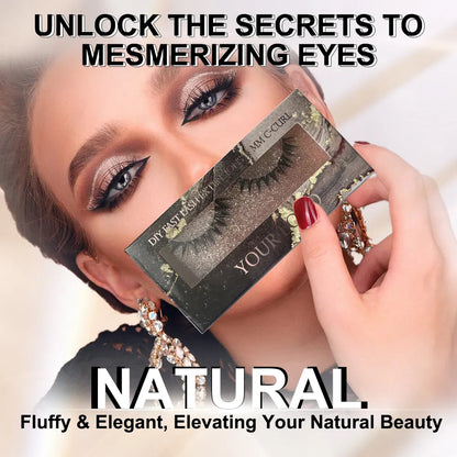 Private Label Luxury Cluster Eyelash Packaging Box Natural Look Spikes Wispy Thin Band Pre Mapped Lash Clusters