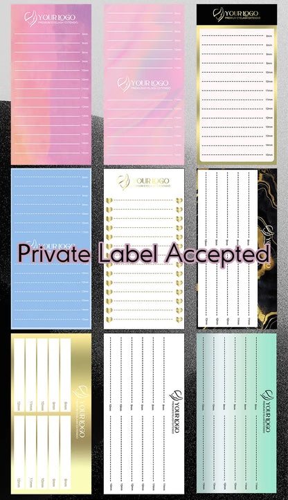 YASNAI Lash Individual Easy Eyelashes Volume Eyelash Extension 6-25Mm Custom Dark Matte Black Cashmere Lash Extensions Trays