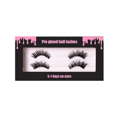 YASNAI Press on Lashes No Glue Easy Stick Half Lash Private Label Pre Glued Half Lashes