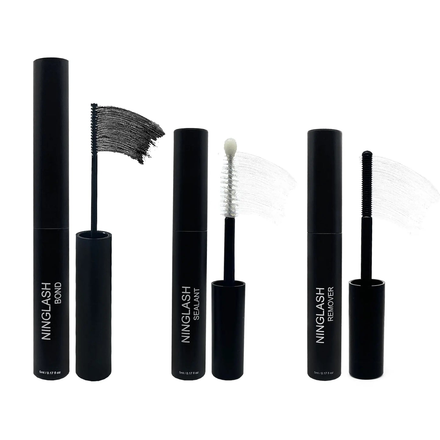 Personal Customized Segmented Eyelash Tool Kit Bond Seal Remover Tweezers 4-in-1 DIY Last Extension Kit