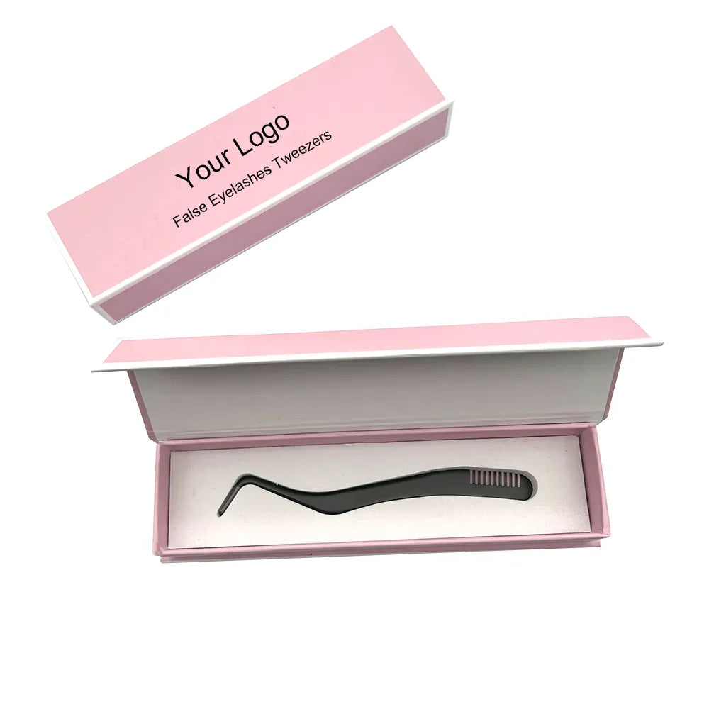 Fiber Lash Tweezers Stainless Steel Lash Tweezers Lash Extension Tweezers Diamond Grip