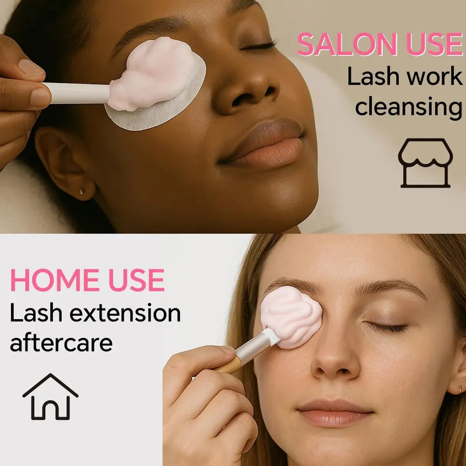 Best Seller Strawberry Whipped Lash Cleanser Concentrate Lash Cream Shampoo with logo Lash Shampoo Whipped