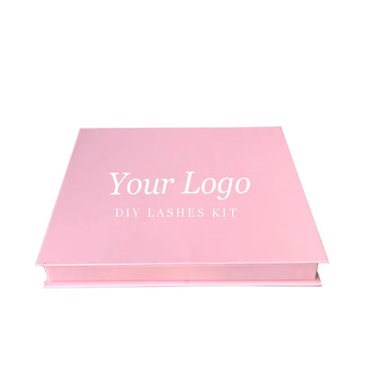 New Unique Pink Diye Clsuer Segmented Lash Kit Custom Pre Cut DIY Eyelashes Kit