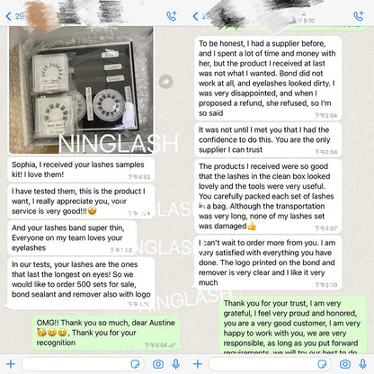 Diy Segmented Lashes Extension Kit Cluster Sealant Bond and Remover Lash Private Label Free Design Lashes Kit