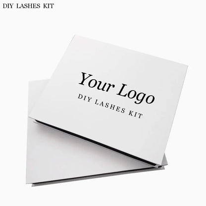 Private Label Cluster Eyelash Extensions at Home Lash Extensions Trays Wholesale DIY Segment Lash Kit