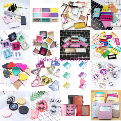 NINGLASH 10 Pairs Lashes Set 25mm Soft Mink Hair Lashes With Square Case for Salon, Beauty Girl Siberian Mink Eyelashes Factory