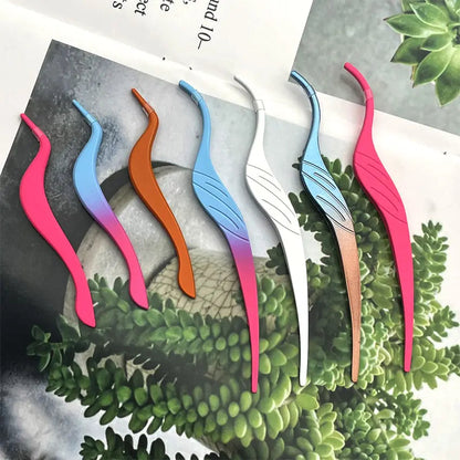 Wholesale Eyelash Tweezers Professional Fiber Tip Lash Tweezers Customized Tweezer Set DIY Eyelash Beauty&tools