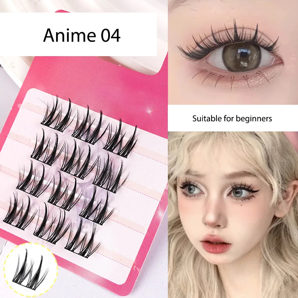 Lash Clusters Wholesale for Small Business Korean Silk Wispy Lash Clusters Bulk Lash Clusters with Spikes