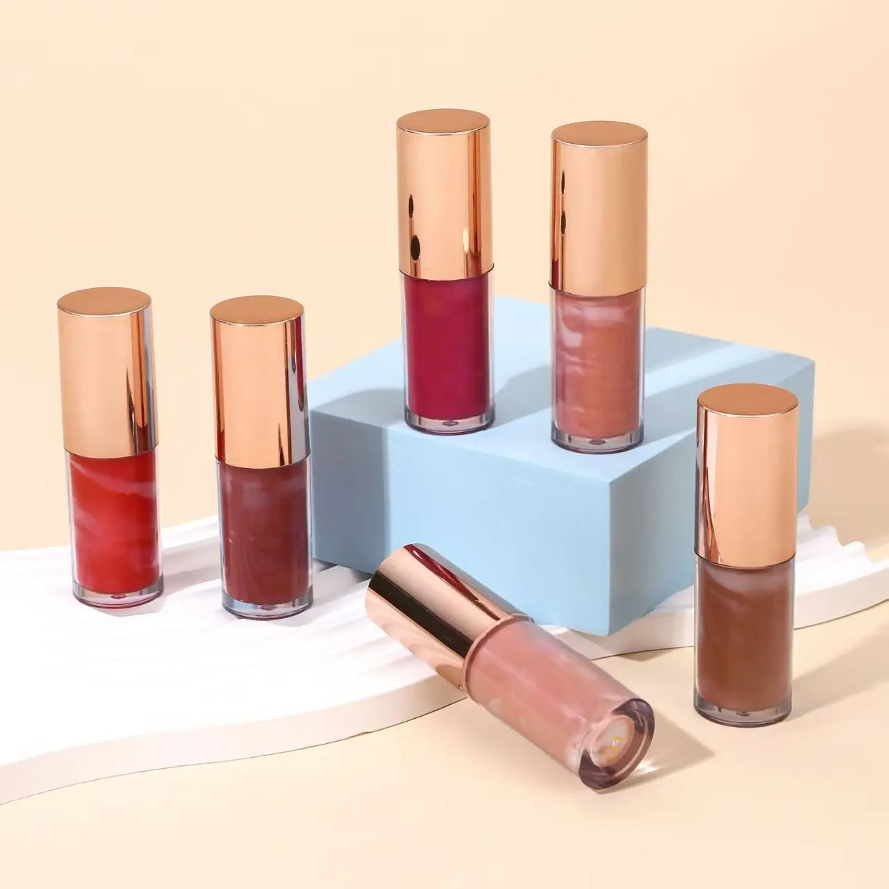 Luxury Lip Gloss Tubes With Wands Add Your Logo Private Label Low Moq Private Label Vendor Lip Gloss Packaging