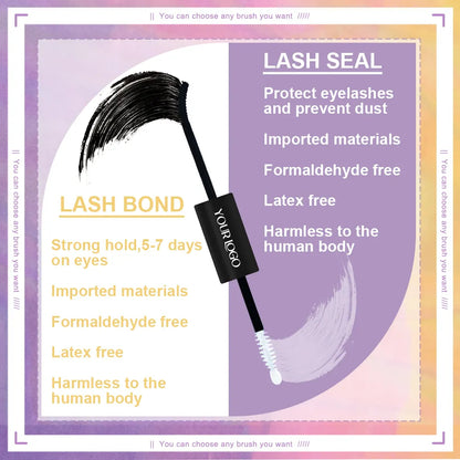 DIY Eyelash Extensions Bond and Seal Lash Bond and Seal Water Proof 2 in 1 Bond and Seal Lash Glue