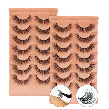 Cluster Lashes Custom logo Wholesale Super Soft Cluster Lashes Press on Lash Clusters