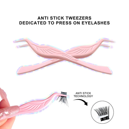 High Quality Self Adhesive DIY Lash Extension Mapping Kit Preglued Cluster Lash Waterproof Glueless Cluster Lashes
