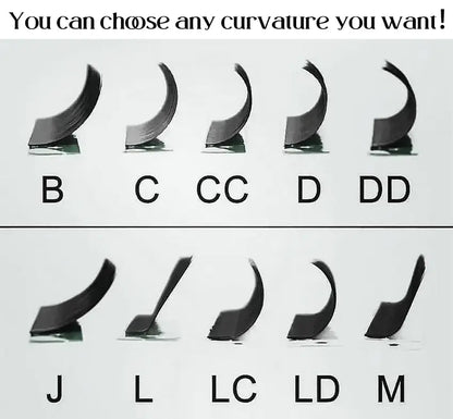 High Quality Soft Russian Cashmere Volume Eyelash Extension Tray Matte Dark Black Mega Wispy Lash Extensions Vendors