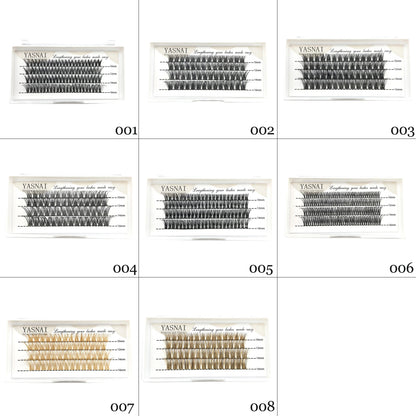 Private Label Luxury Handmade CC/ DD Eyelash Packaging Box Korea PBT Fiber 0.05MM Thickness Natural Look Spikes Wispy Thin
