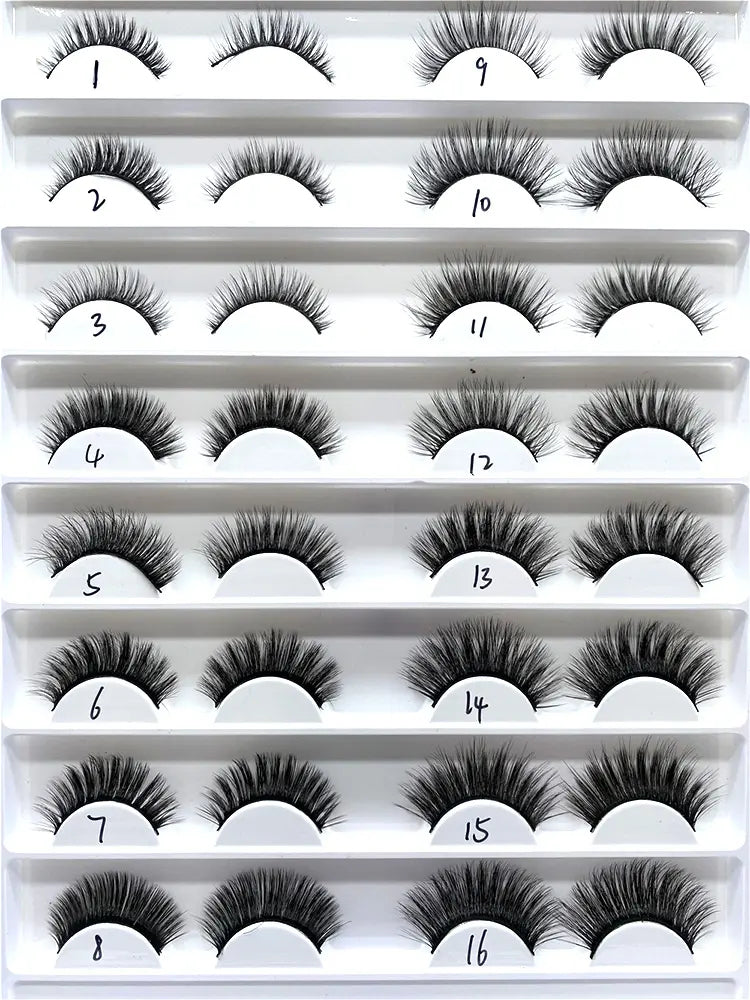 Make up 5D Posticos Kit Cilios Magnetic Liquid Eyeliner Magnetic Eyelashes Tray Set Vendor