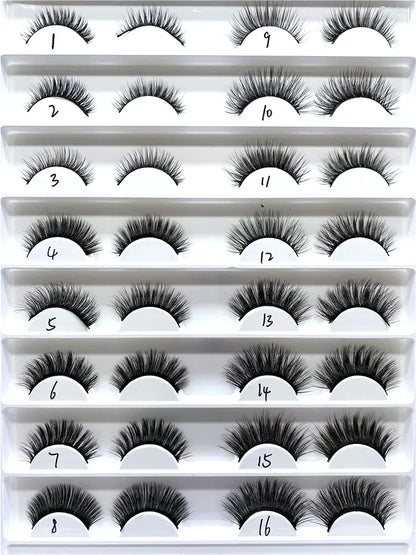 Make up 5D Posticos Kit Cilios Magnetic Liquid Eyeliner Magnetic Eyelashes Tray Set Vendor