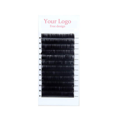 Fast Delivery Your Own Brand One by One Deep Black Classic Lash,Synthetic Lashes Private Label Lash Extensions Vendor