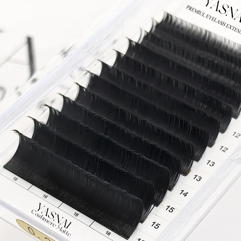 Wholesale Cashmere 0.10 CC 8mm-16mm Individual Lash Extension Private Label Black Mink Volume Classic Eyelash Extension