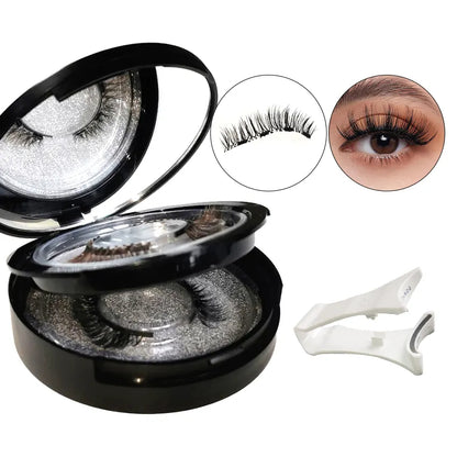 Wholesale Yasnai Premium Quality Reusable Magnetic Eyelashes Synthetic Hair High Lightweight DIY Segmented Lashes Kit Custom