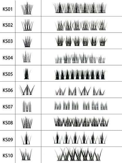 Press on Cluster Lash No Glue Needed Diy Lash Extension Cluster Lash Extension Glue Adhesive Private Label No reviews yet 60 sold #13 hot sellin