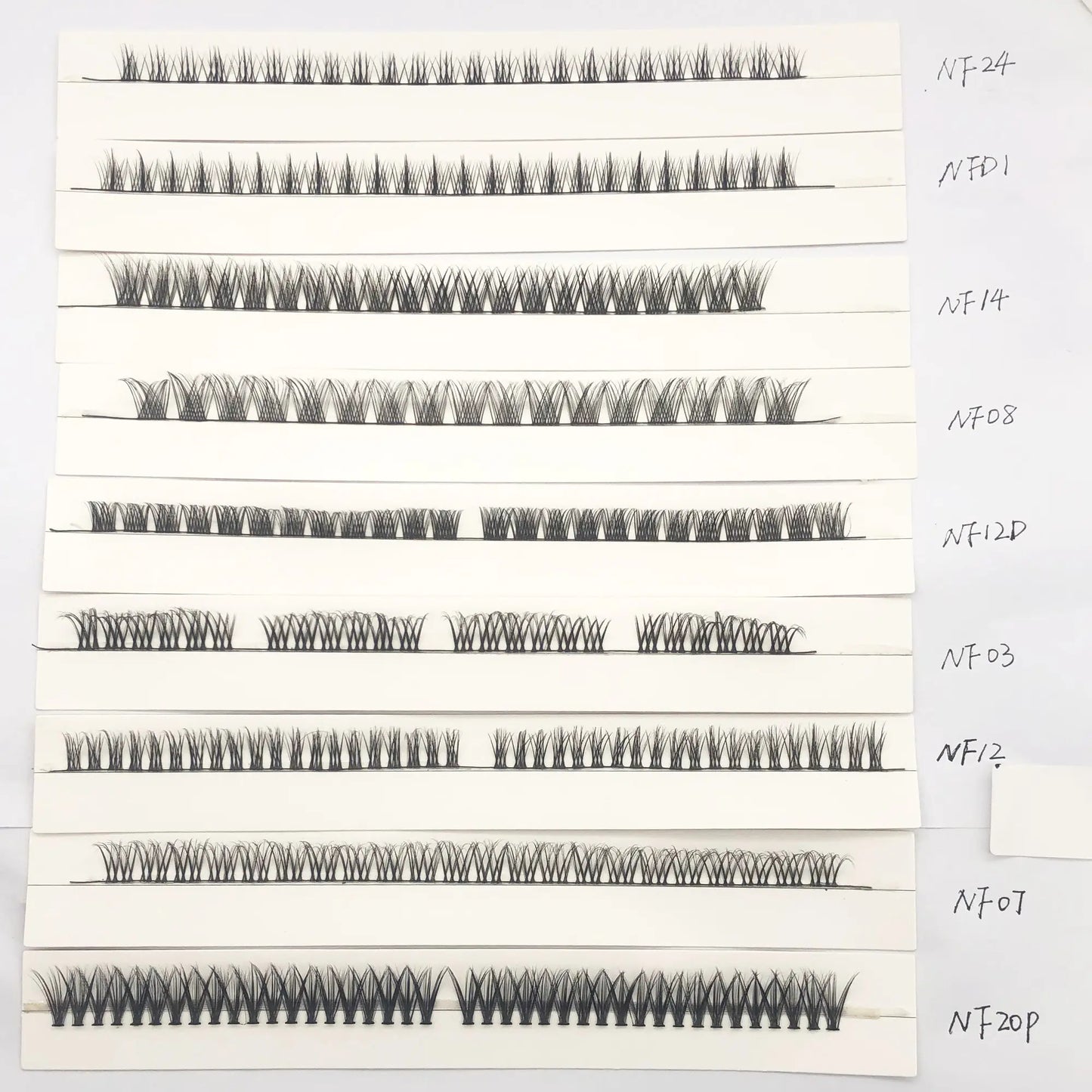 Custom Lash Clusters Trays Private Label With Box DIY Lash Extension Kit Pre-cut Segment Cluster Lashes