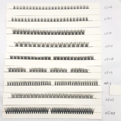 Custom Lash Clusters Trays Private Label With Box DIY Lash Extension Kit Pre-cut Segment Cluster Lashes